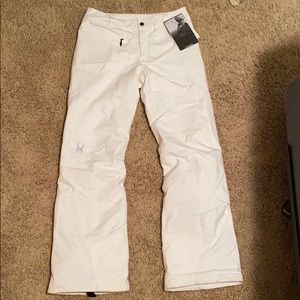 Spyder White Snow Pants Size 4